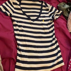 Polo shirt (Blue and white )